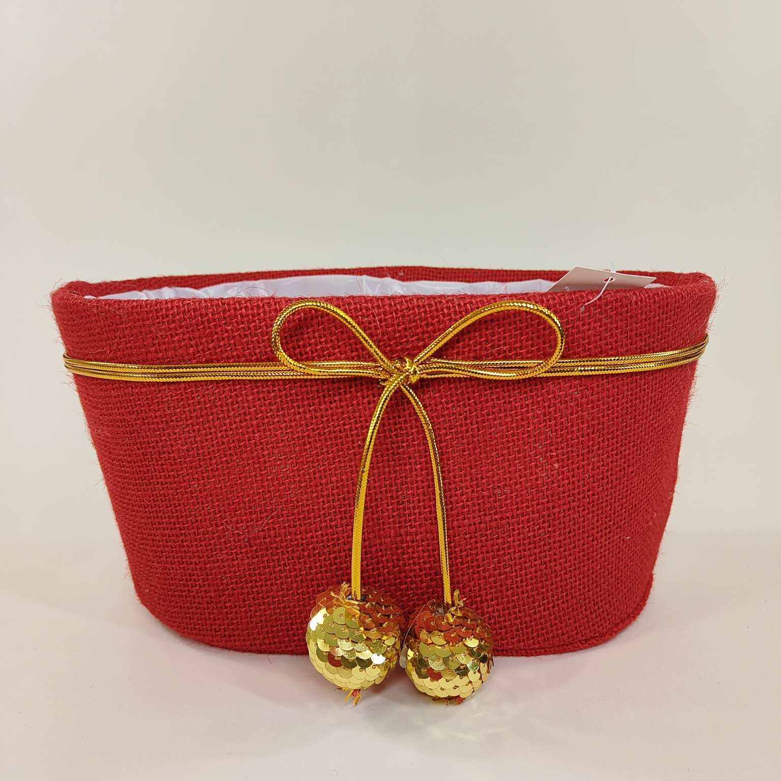 Osłonka dekoracyjna juta czerwona