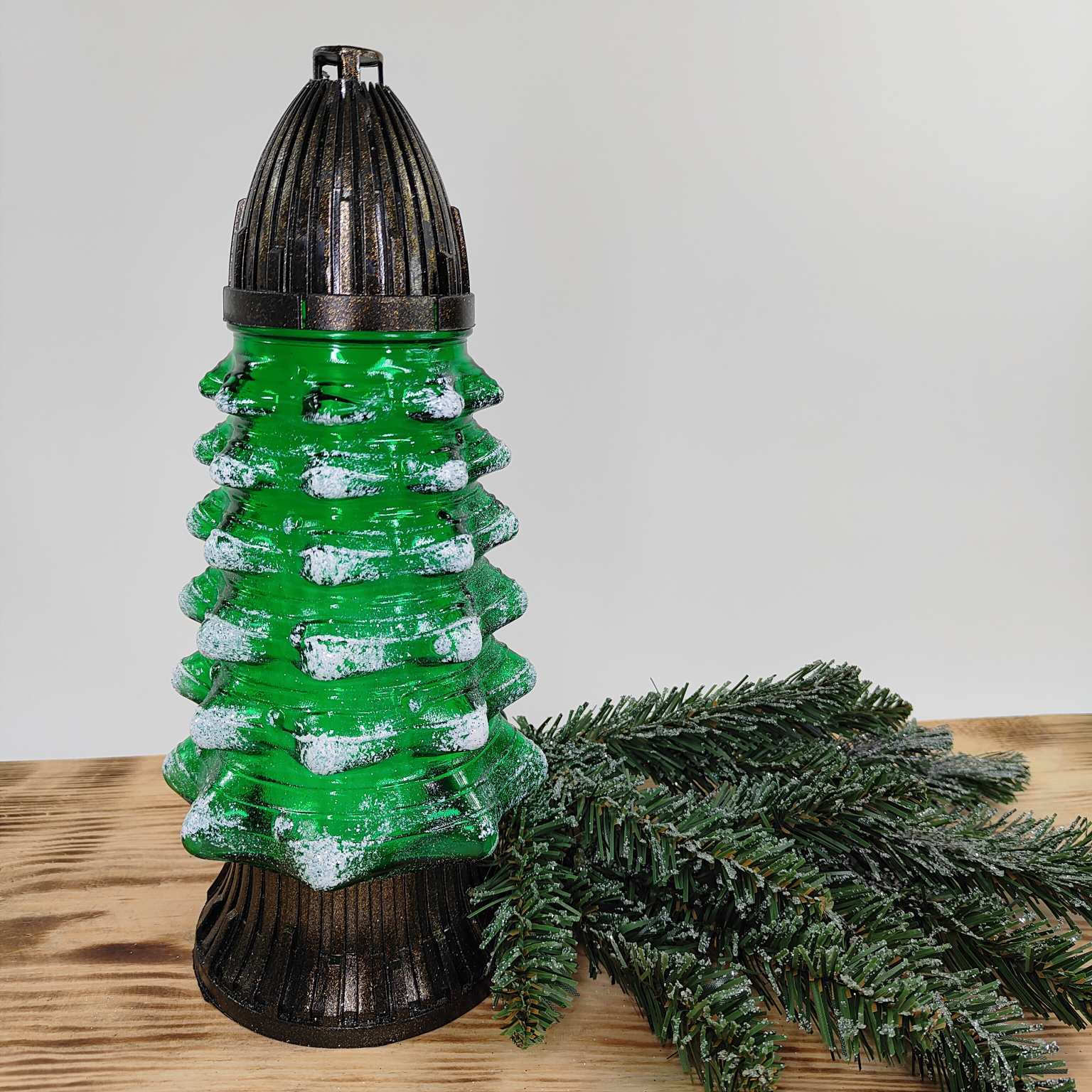 Znicz szklany choinka sękata ZPCH-3 mal. natrysk