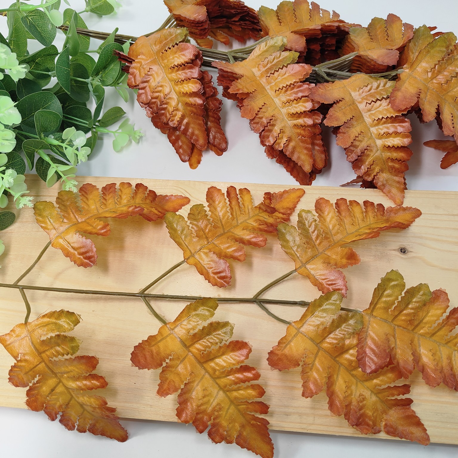 Liść paprotka brązowy #5 12 szt