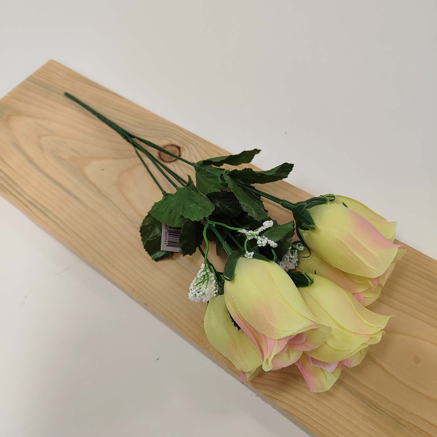 Bukiet róż x6 cytrynowo różowy