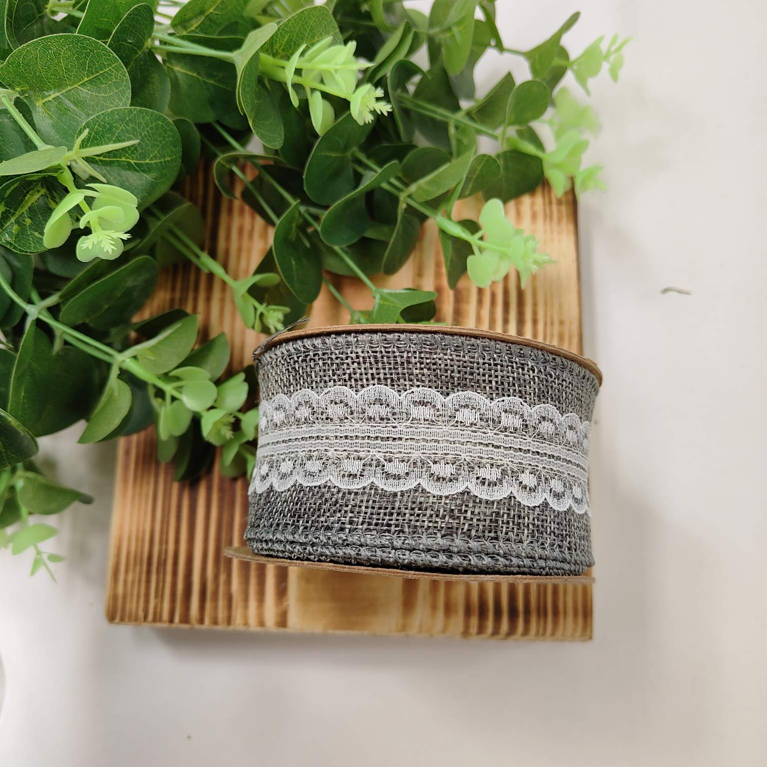 Wstążka juta koronka 5cmX7y