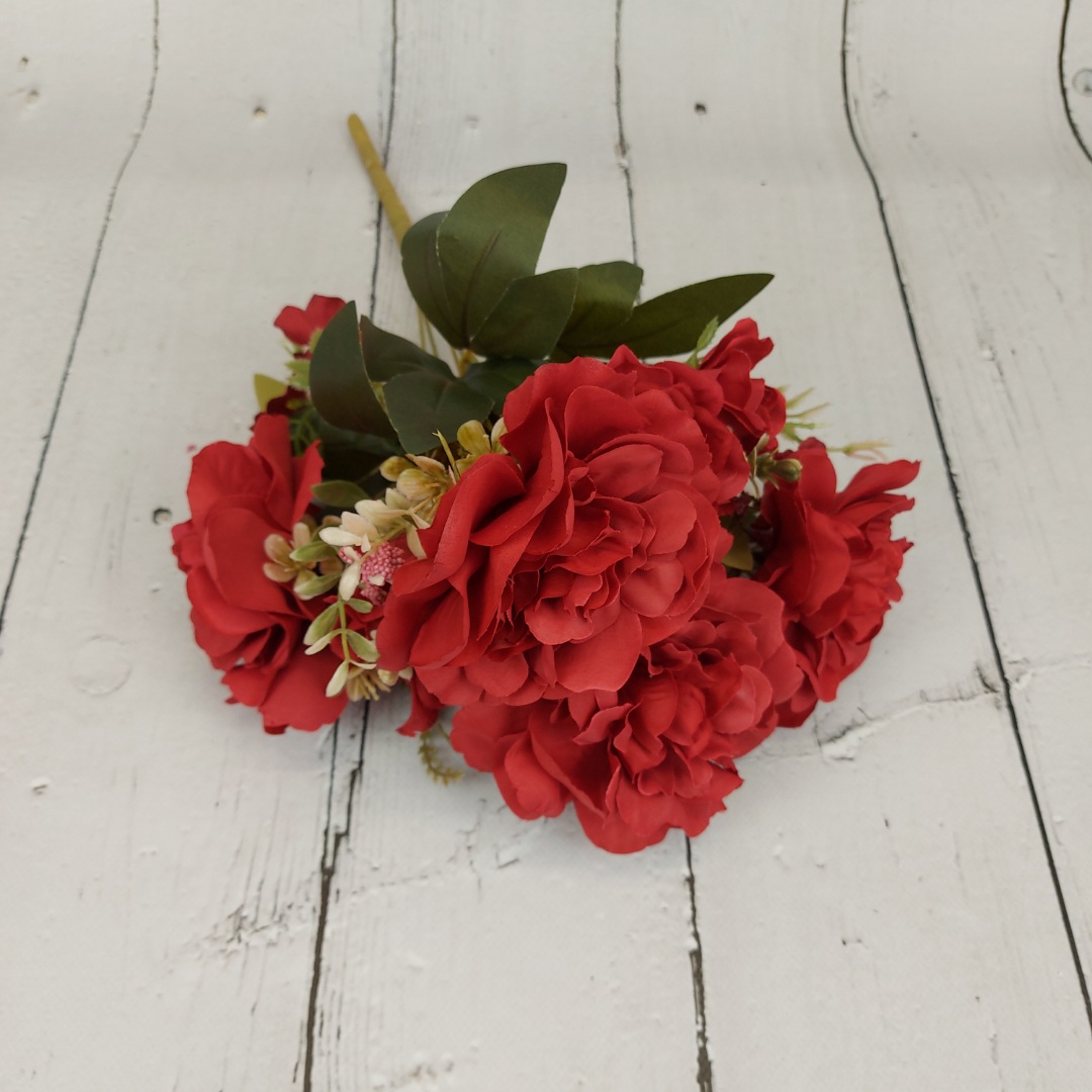 Bukiet piwonia x7 red