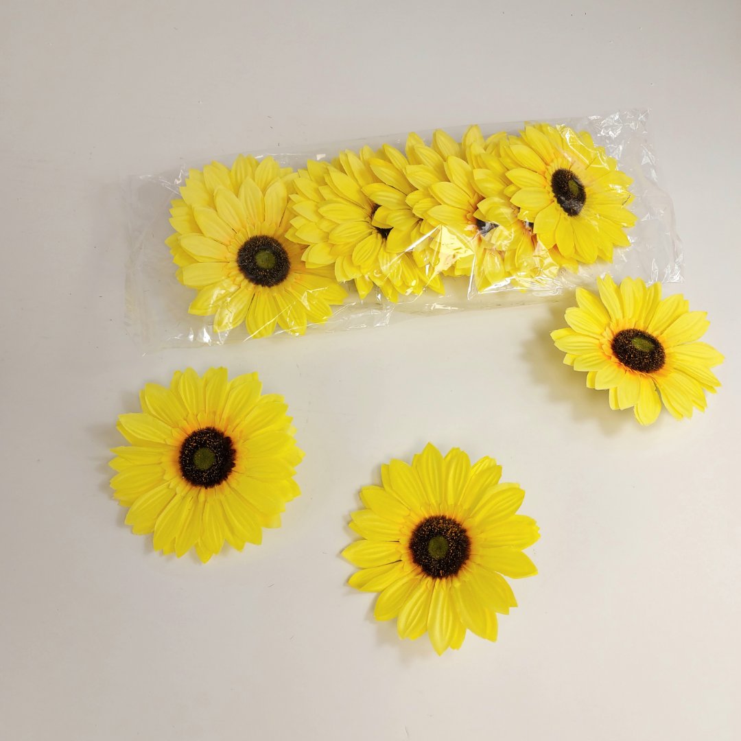 Kwiat wyrobowy słonecznik 12 szt