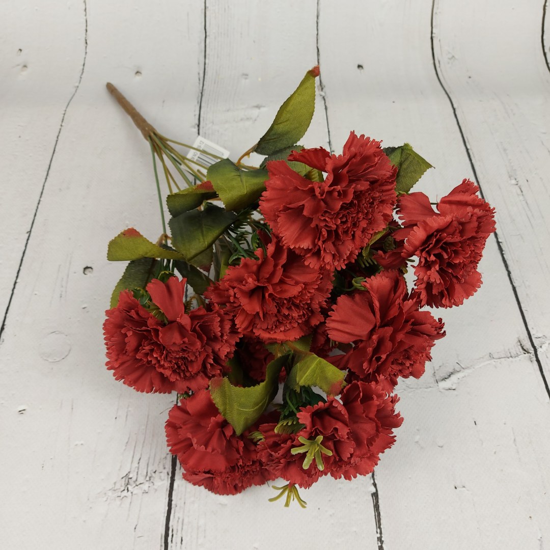 Bukiet gożdzik bordowy