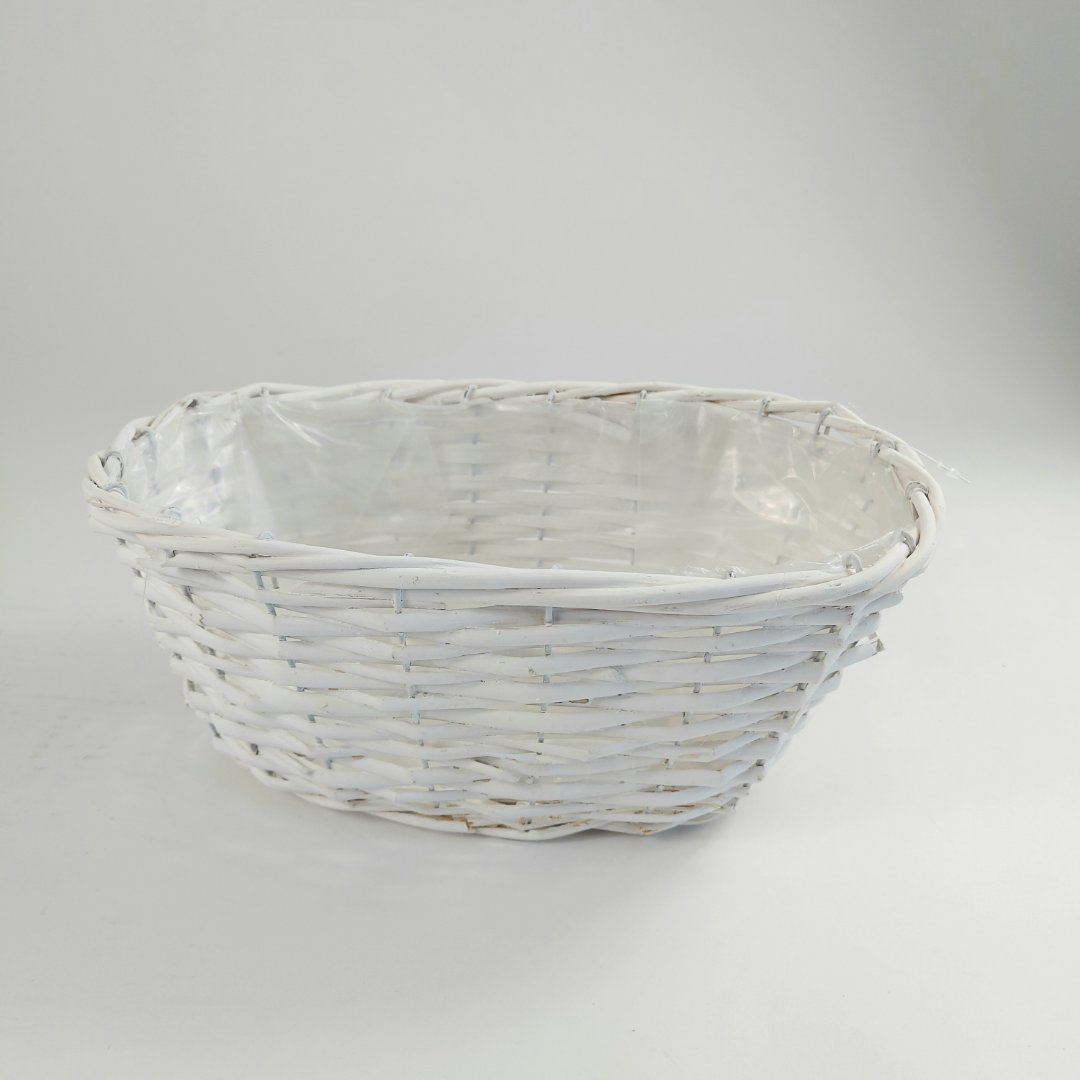 Koszyk wiklinowy WO-38 biały