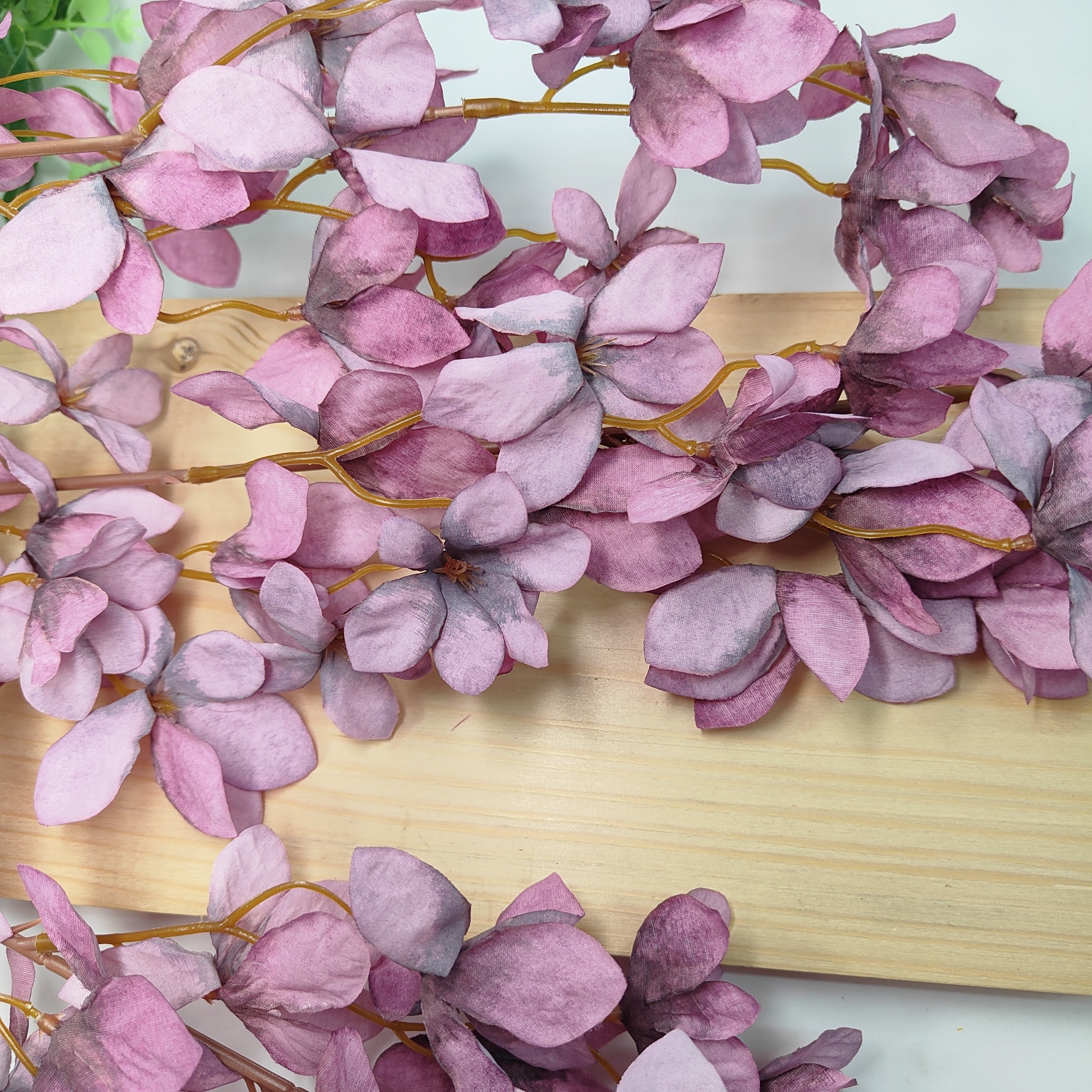 Gałązka ozdobna x3 burgund