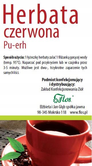 Herbata PU-ERH Czerwona 100g FLOS