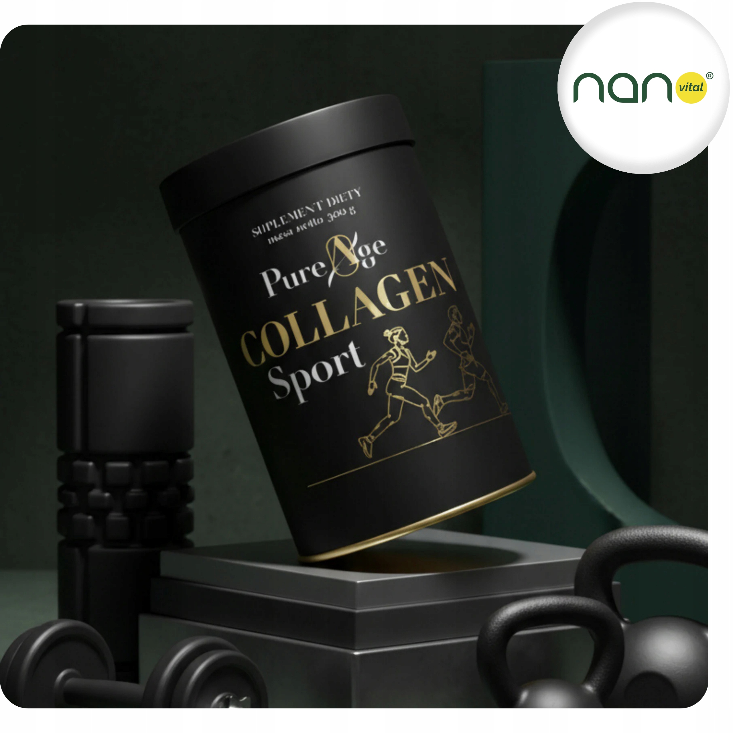 Zbliżenie na zaawansowany skład suplementu Collagen Sport