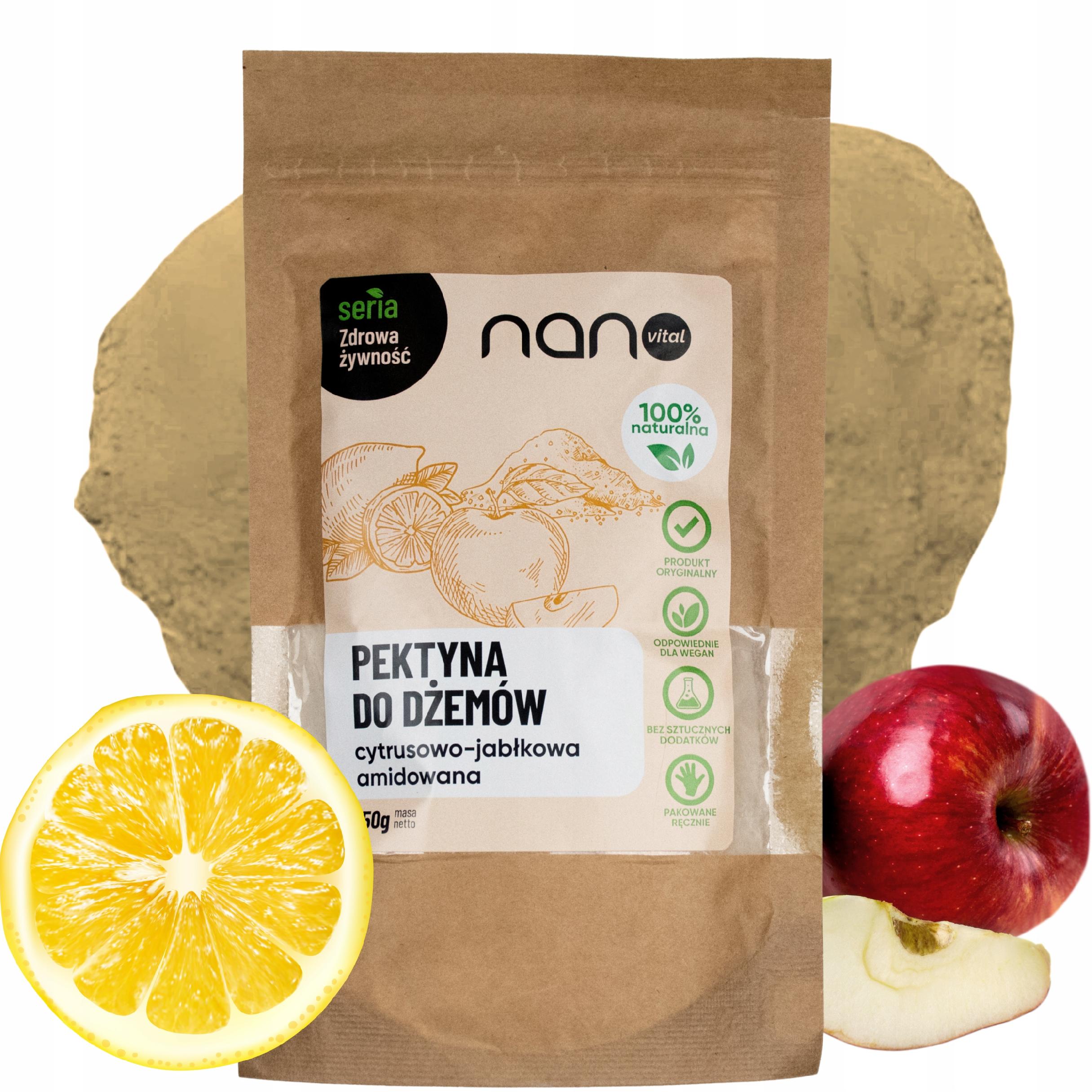 Pektyna Amidowana Żelująca Naturalna Cytrusowo Jabłkowa do Dżemów 150g - opakowanie produktu