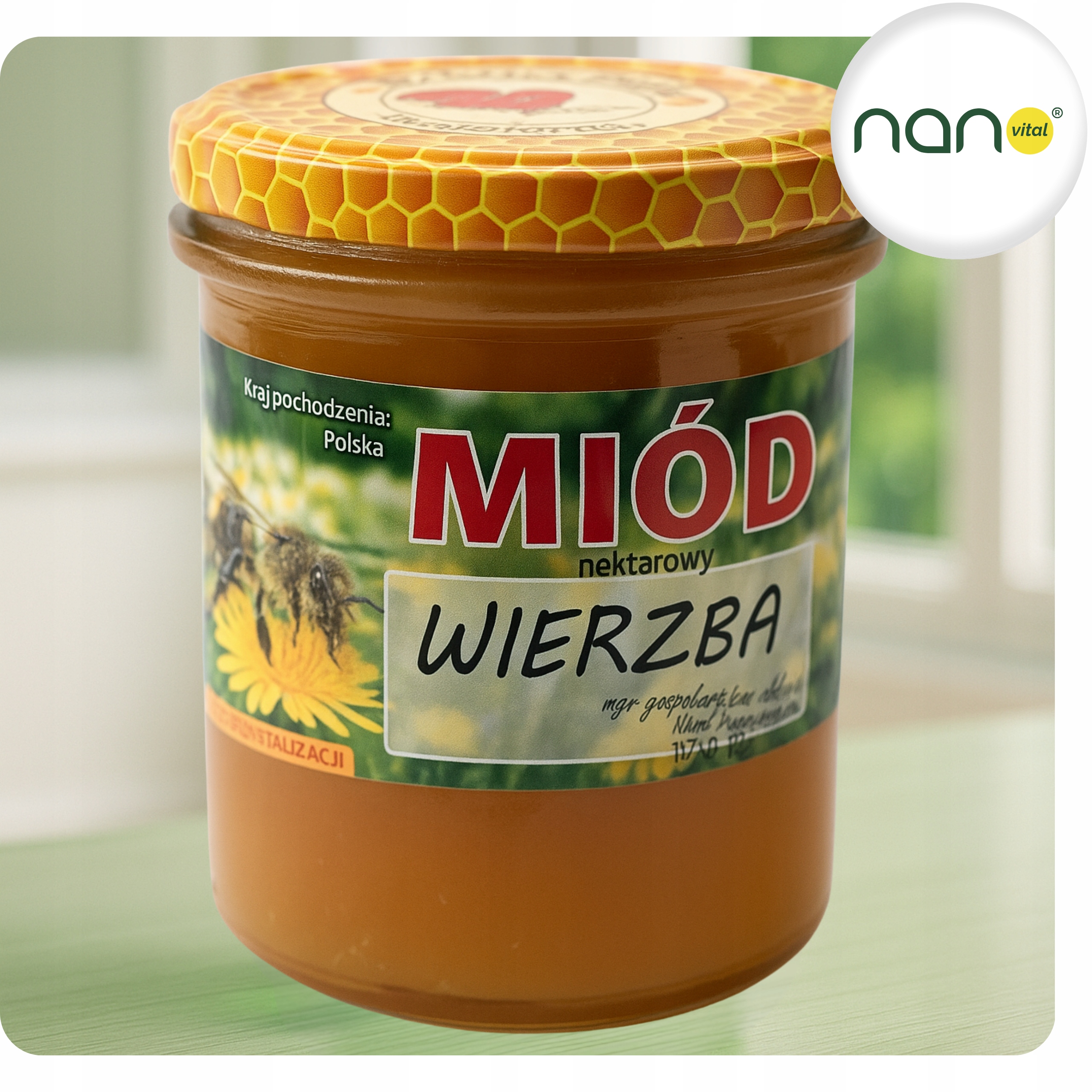 Miód wierzbowy - śniadanie