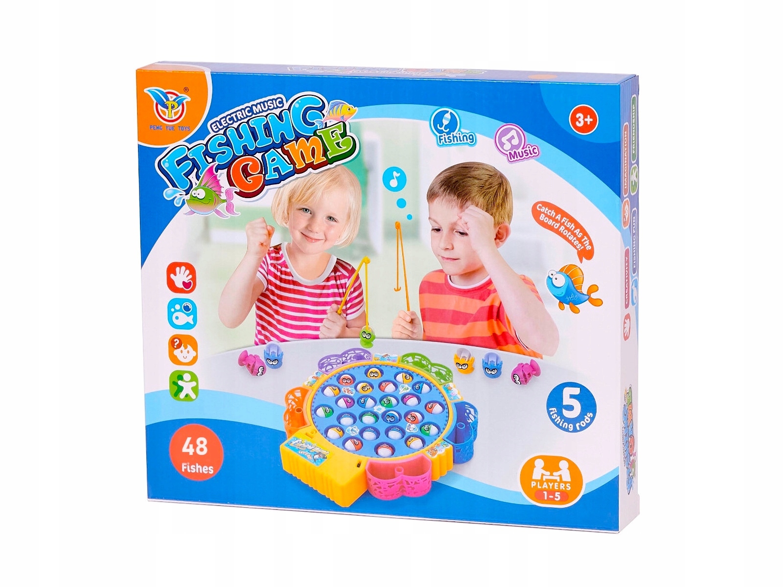 GRA ŁOWIENIE RYBEK ZRĘCZNOŚCIOWA RODZINNA 45 RYBKI WĘDKI