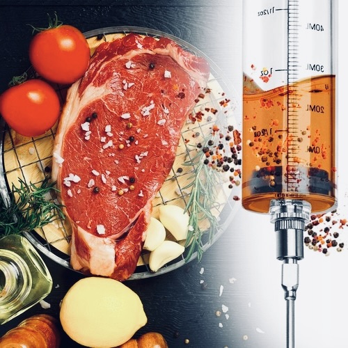 STRZYKAWKA NASTRZYKIWARKA DO MIĘSA SZPRYCA WĘDLIN SZYNKI MIĘS ZESTAW