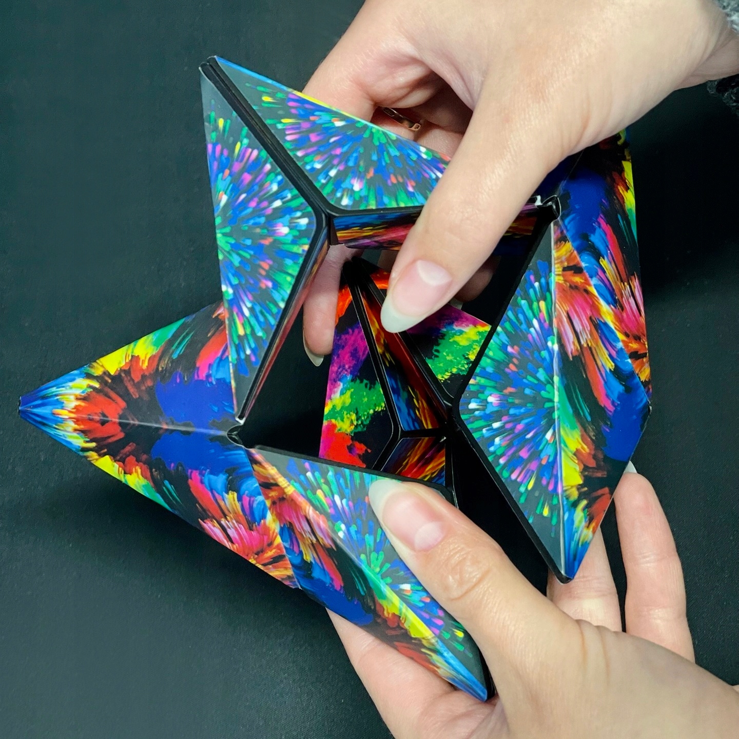 KOSTKA MAGNETYCZNA 3D FIDGET MAGIC CUBE ANTYSTRESOWA ZABAWKA 72 KSZTAŁTY