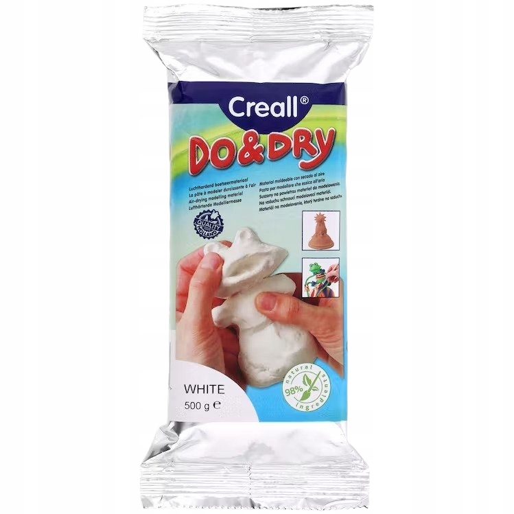 MODELINA MASA DO MODELOWANIA GLINA BIAŁA ZESTAW