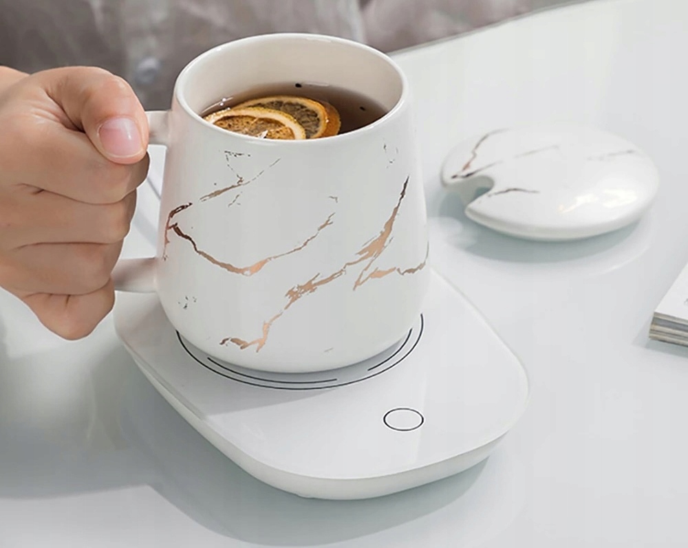 PODGRZEWACZ ELEKTRYCZNY DO NAPOJÓW PODSTAWKA DO PRACY DO HERBATY KAWY MLEKA