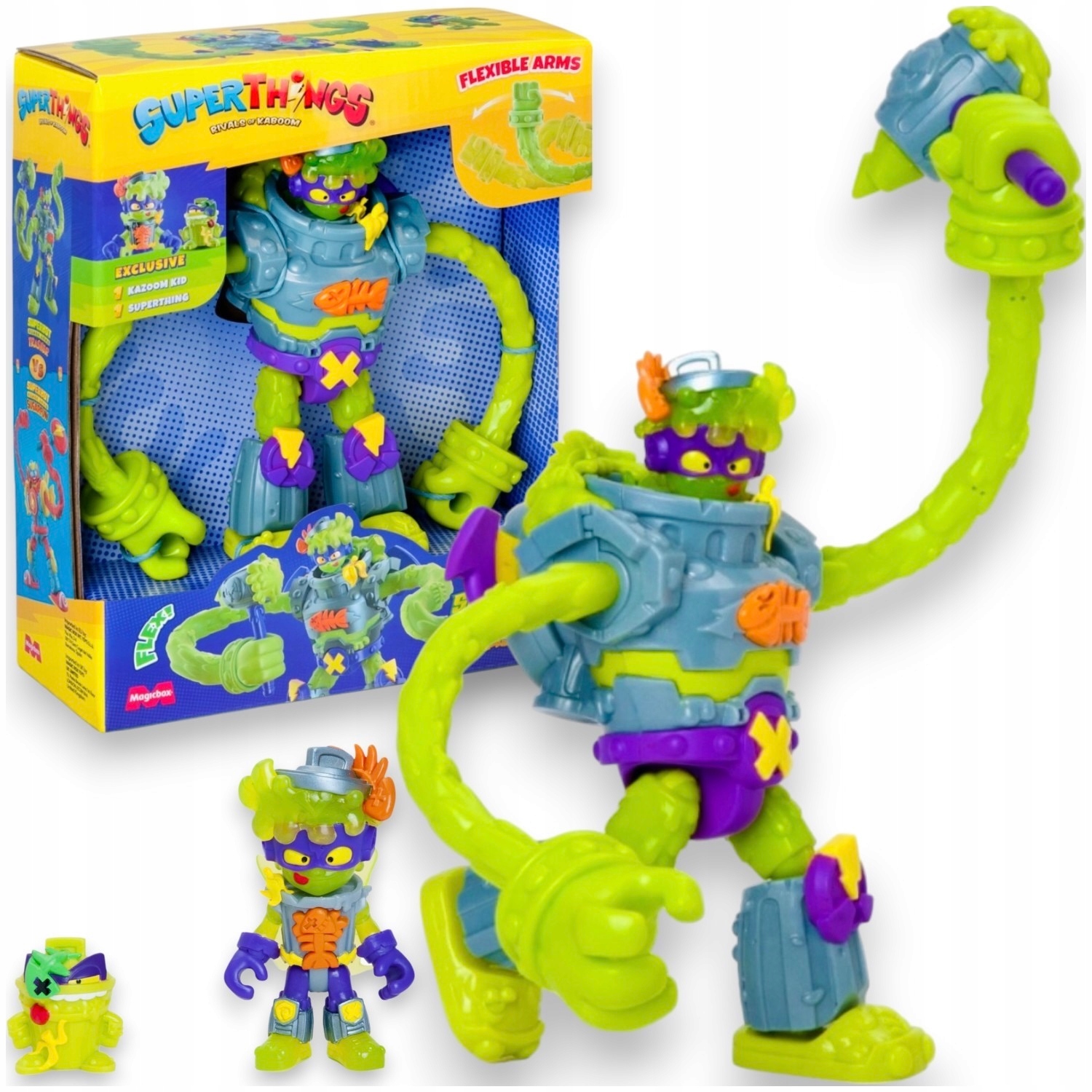 SUPERTHINGS ZINGS SUPER THINGS SUPERBOT TRASHER POWER FLEXIBLE ROBOT