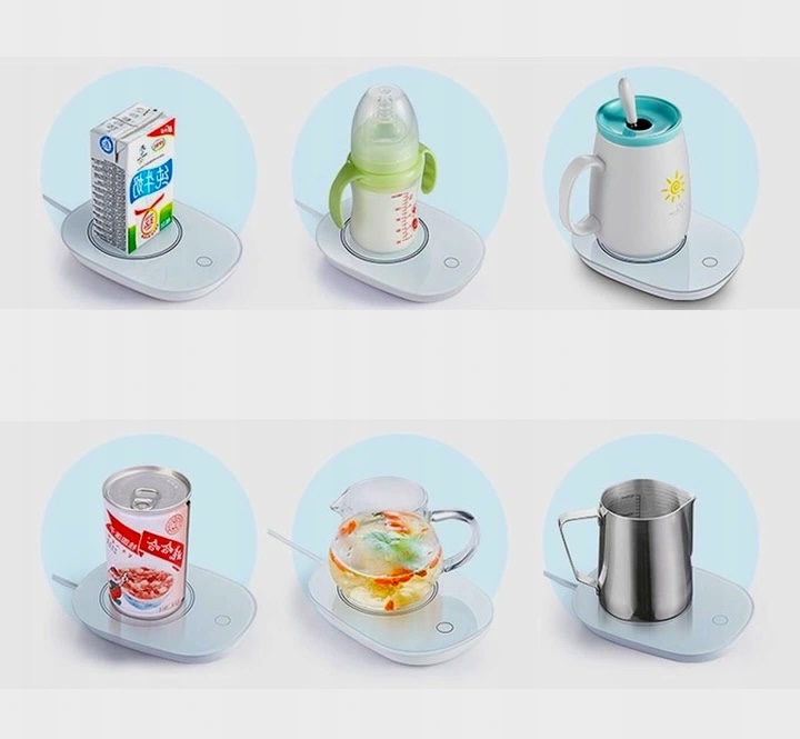 PODGRZEWACZ ELEKTRYCZNY DO NAPOJÓW PODSTAWKA DO PRACY DO HERBATY KAWY MLEKA