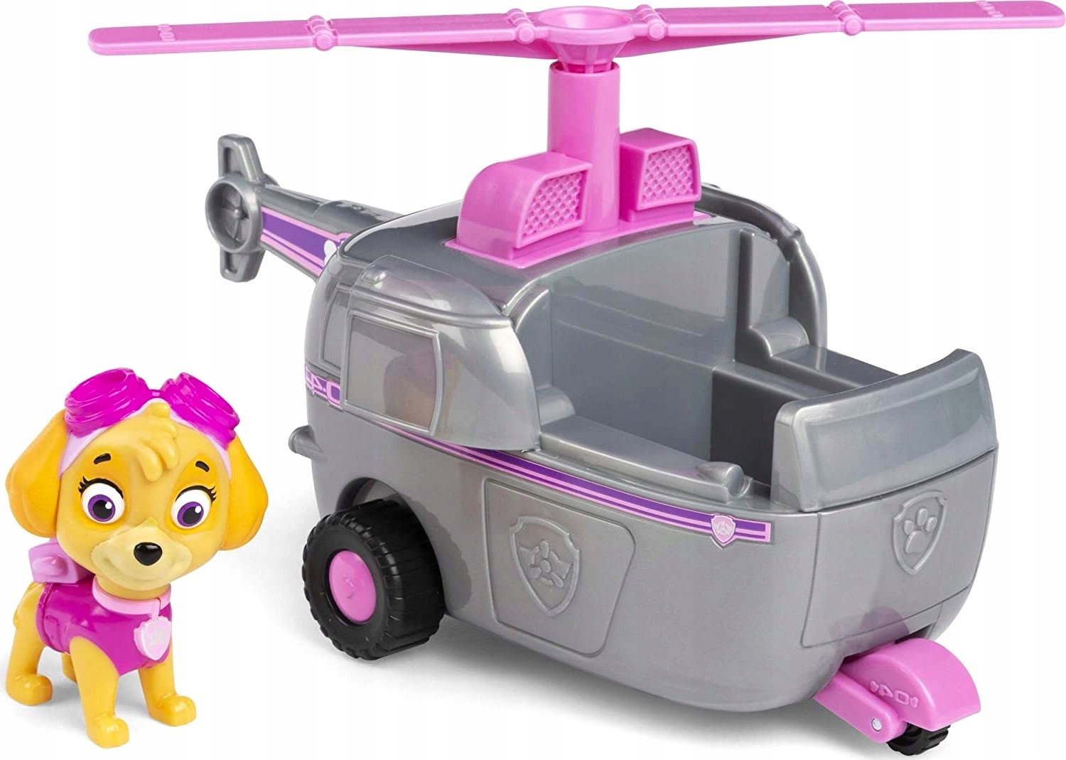 PSI PATROL FIGURKA SKYE POJAZD HELIKOPTER DLA DZIECKA PREZENT ZESTAW