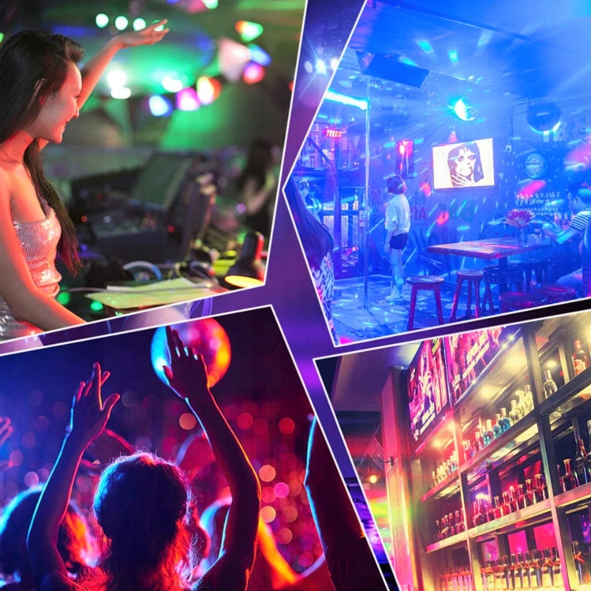 PROJEKTOR LASEROWY 3D LASER DISCO CZUJNIK DŹWIĘKU