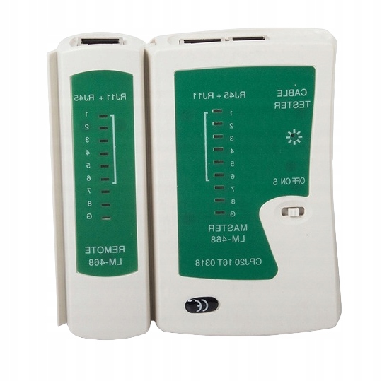 TESTER DO KABLI SIECIOWYCH SIECIOWY RJ45 RJ11 ETUI