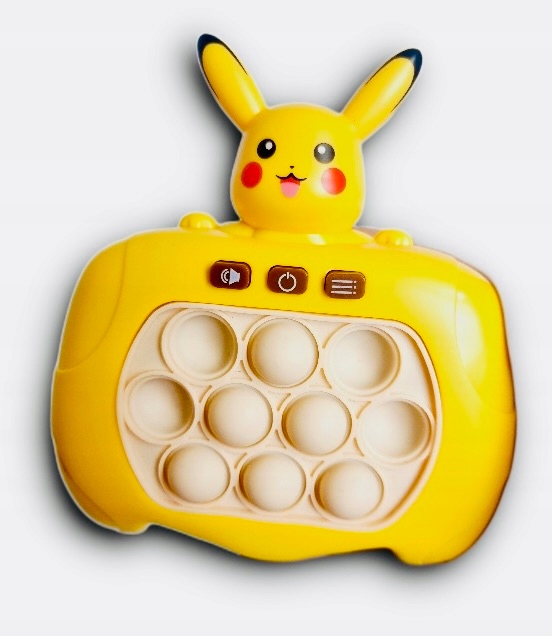 KONSOLA POP IT POKEMON PIKACHU GRA ELEKTRONICZNA ZRĘCZNOŚCIOWA SENSOR