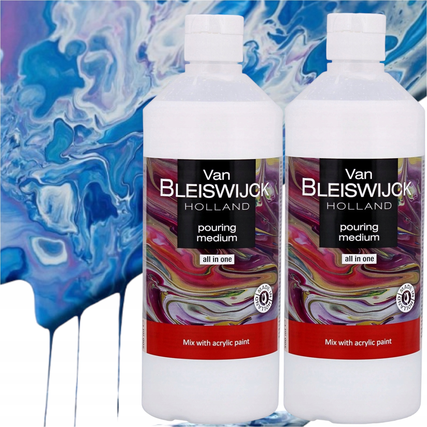 MEDIUM DO FARBY AKRYLOWEJ TECHNIKI POURING 2x500ml