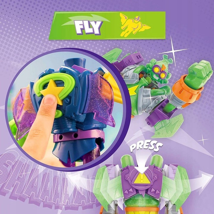 SUPER ZINGS THINGS 10 SERIA SUPERBOT MEGA-K ZESTAW