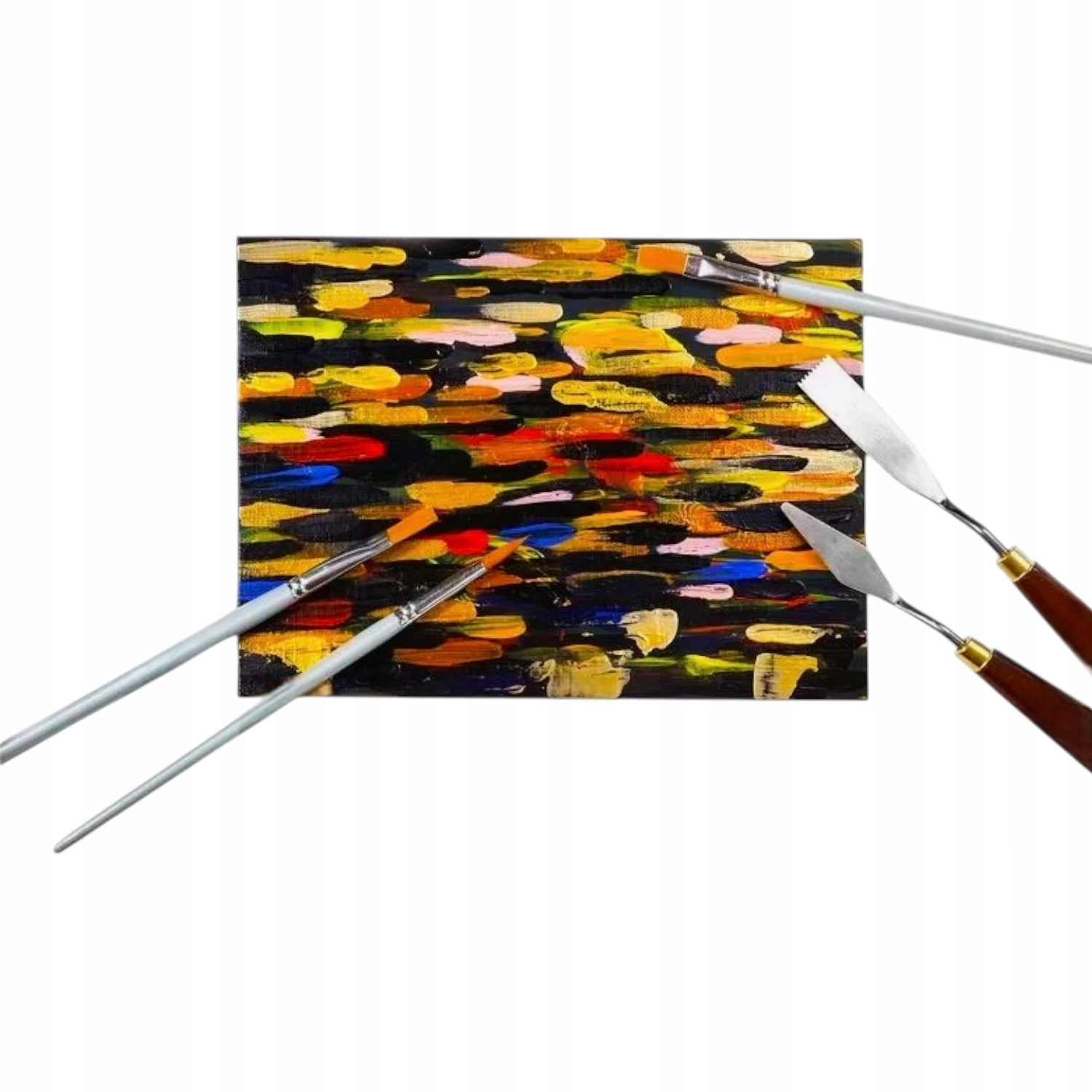 ZESTAW CZARNE PŁÓTNO MALARSKIE PODOBRAZIE 25x30 CM GRUBE BAWEŁNA GRUNTOWANE