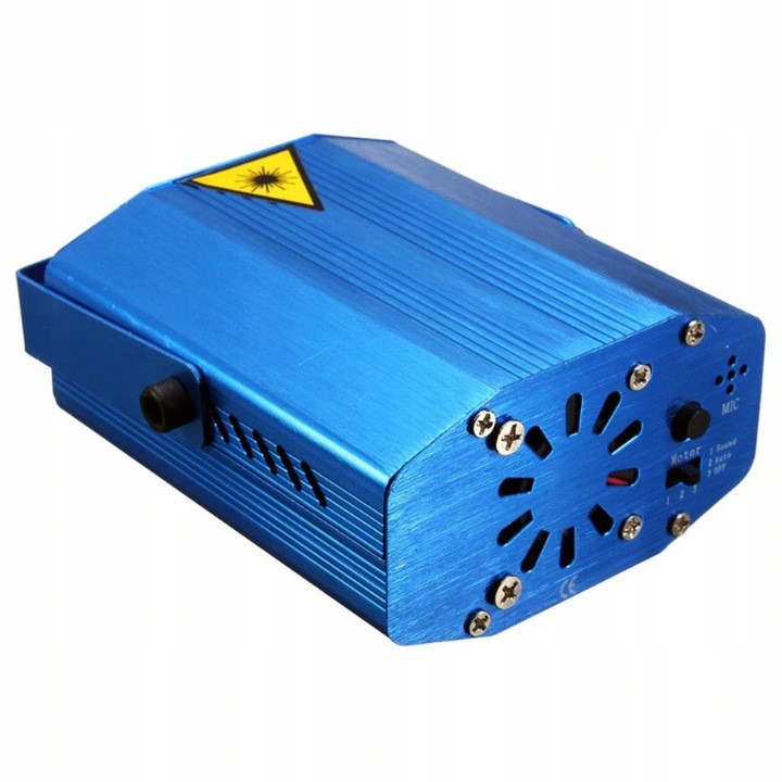 PROJEKTOR LASEROWY 3D LASER DISCO CZUJNIK DŹWIĘKU