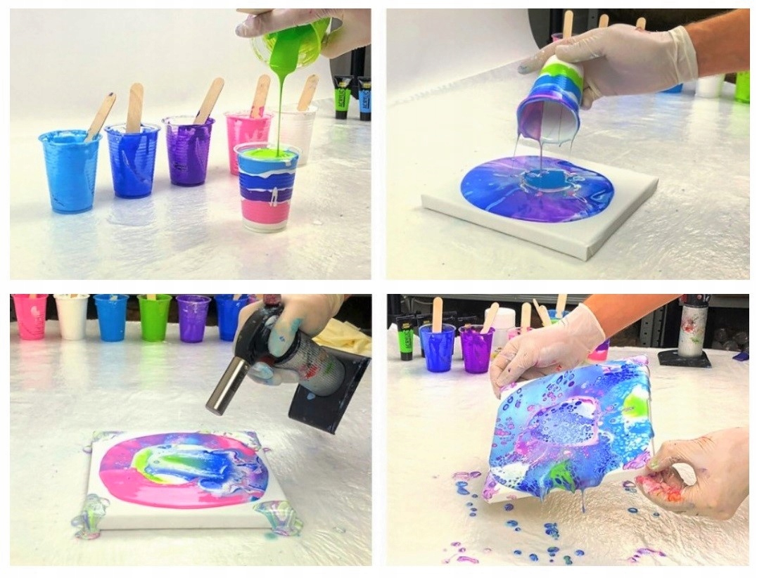 MEDIUM DO FARBY AKRYLOWEJ TECHNIKI POURING 2x500ml