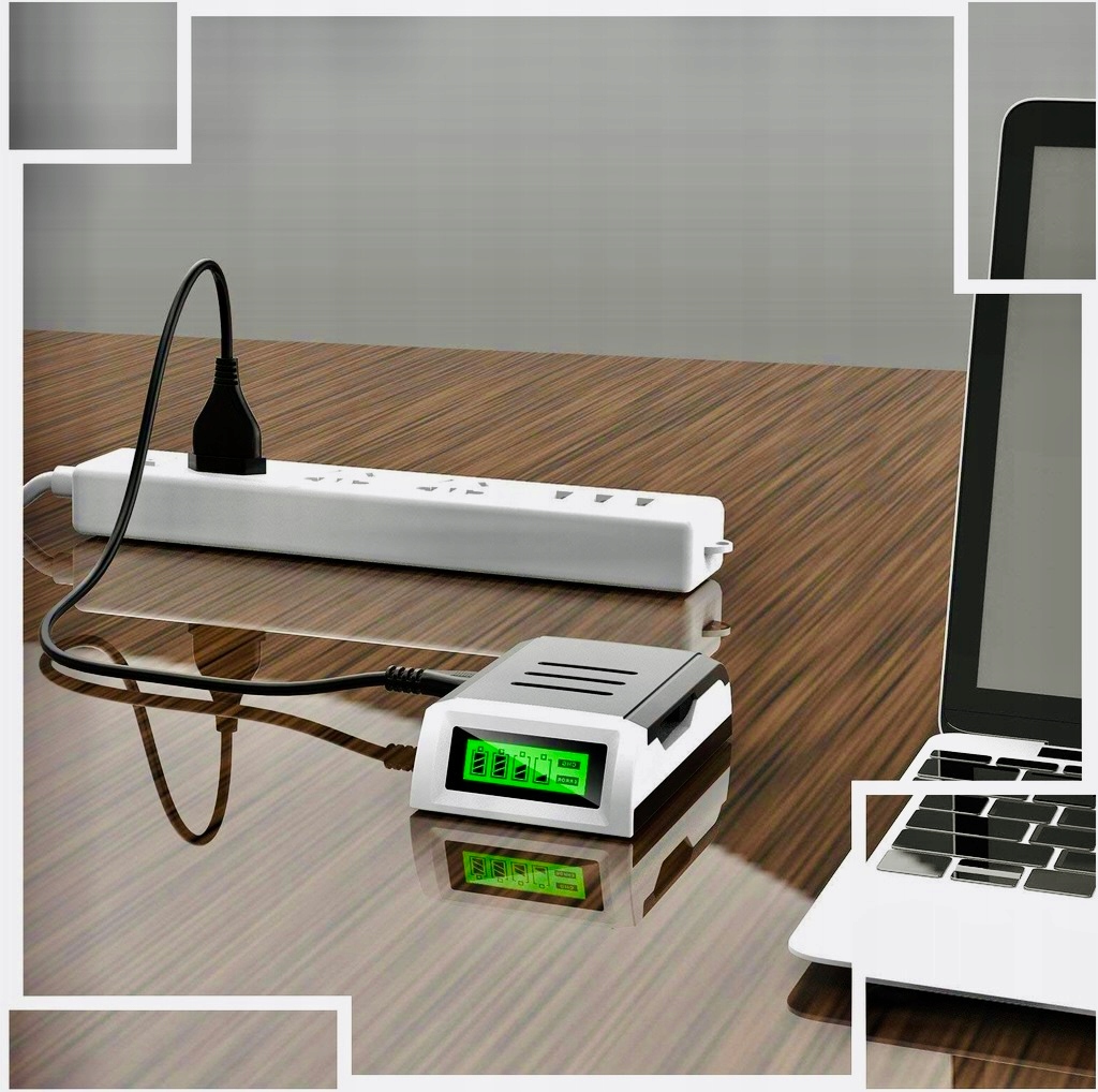 ŁADOWARKA AUTOMATYCZNA DO BATERII AKUMULATORÓW PALUSZKÓW WSKAŹNIK AAA i AA