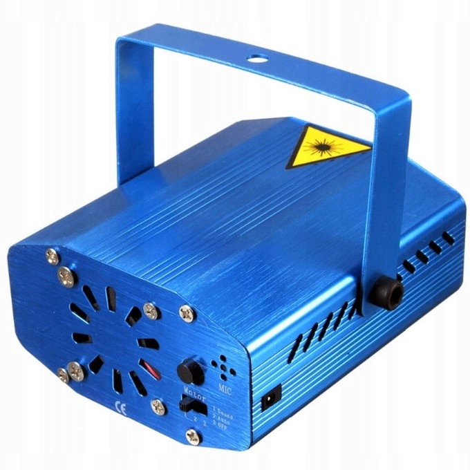 PROJEKTOR LASEROWY 3D LASER DISCO CZUJNIK DŹWIĘKU