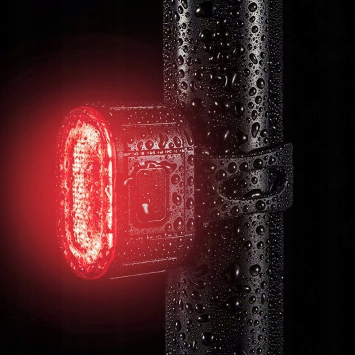 LAMPKA ROWEROWA NA KIEROWNICĘ ŚWIATŁO PRZÓD TYŁ