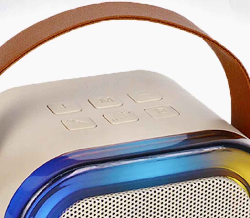 GŁOŚNIK BLUETOOTH KARAOKE RGB + MIKROFON USB SD LED 10W ZESTAW DLA DZIECI