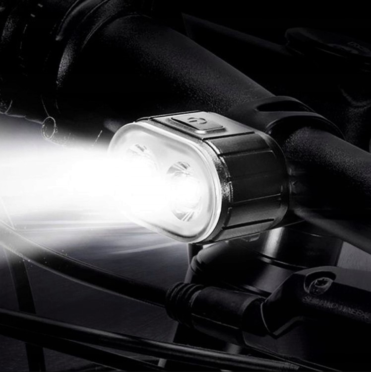 LAMPKA ROWEROWA NA KIEROWNICĘ ŚWIATŁO PRZÓD TYŁ