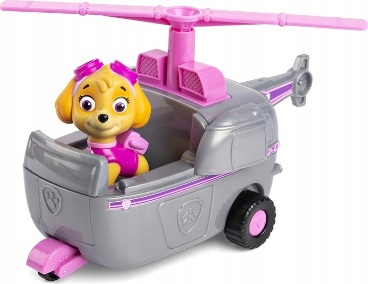 PSI PATROL FIGURKA SKYE POJAZD HELIKOPTER DLA DZIECKA PREZENT ZESTAW