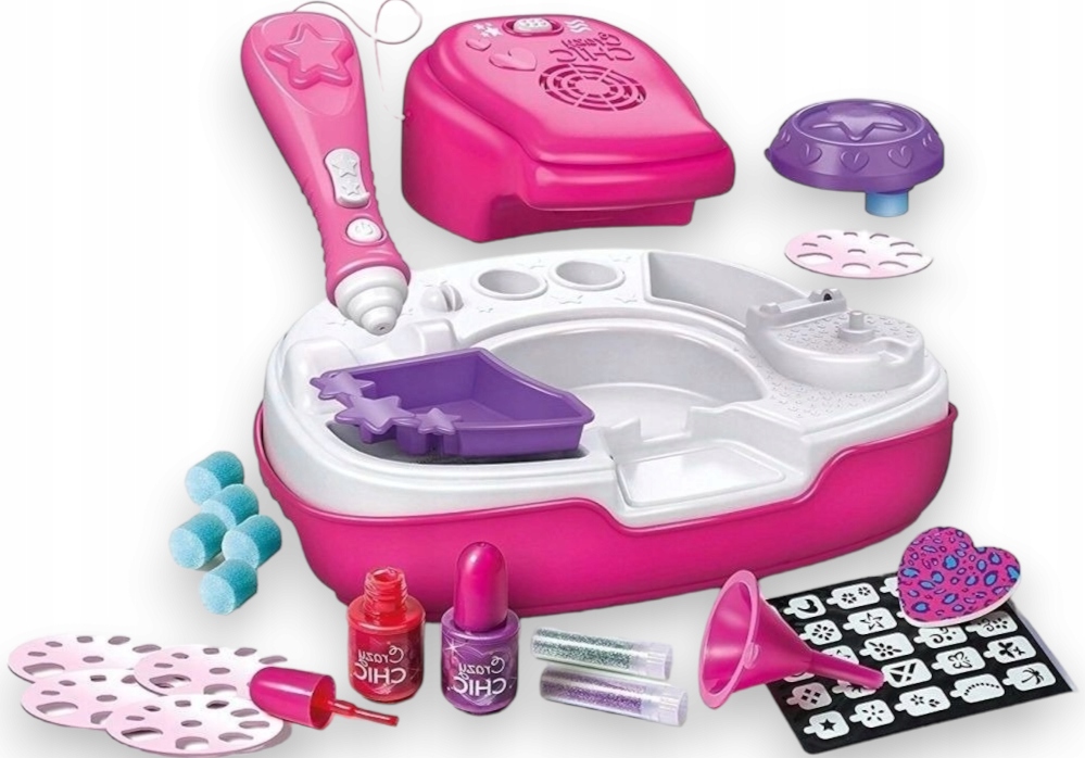 ZESTAW STUDIO PAZNOKCI DLA DZIEWCZYNKI CRAZY CHIC