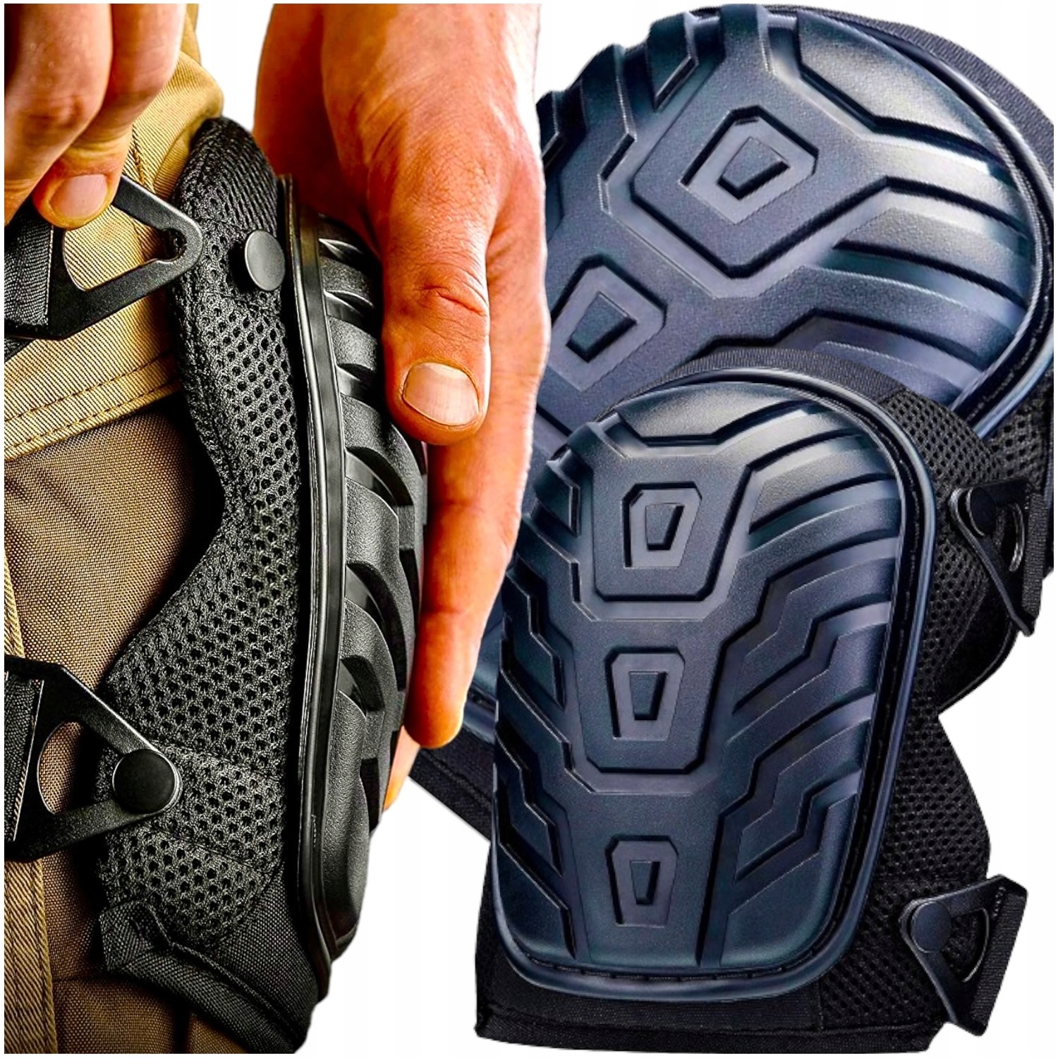 NAKOLANNIKI ŻELOWE OCHRANIACZE BUDOWLANE NA KOLANA ANTYPOŚLIZGOWE PODUSZKI