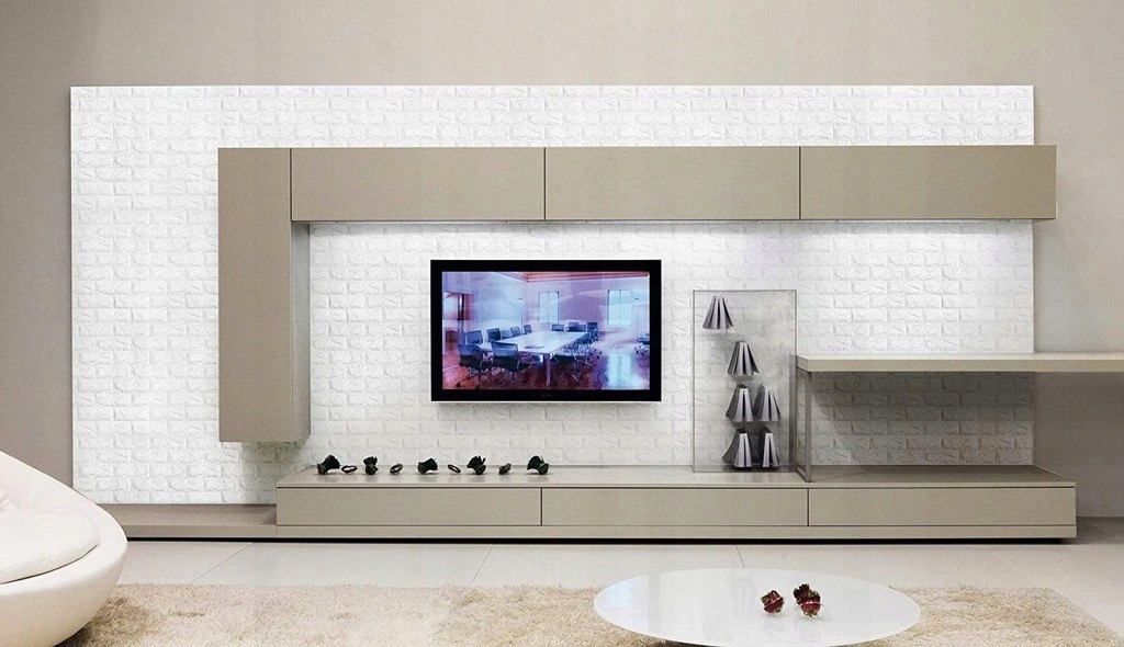 PANELE ŚCIENNE DO KUCHNI CEGŁA SAMOPRZYLEPNA ZESTAW 10 SZTUK ŁATWY MONTAŻ