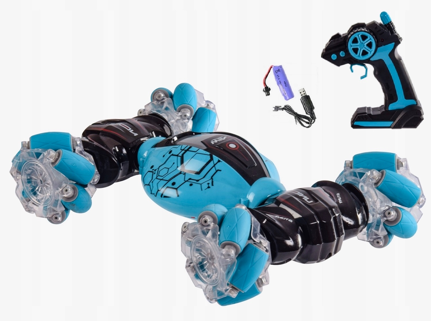 SAMOCHÓD ZDALNIE STEROWANY AUTO RC TWISTER 4X4 DRIFT 360° PILOT NA PREZENT