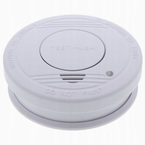 CZUJNIK DYMU SMARTWARES 85dB ALARM OPTYCZNY BATERIA TEST MONTAŻ SUFITOWY
