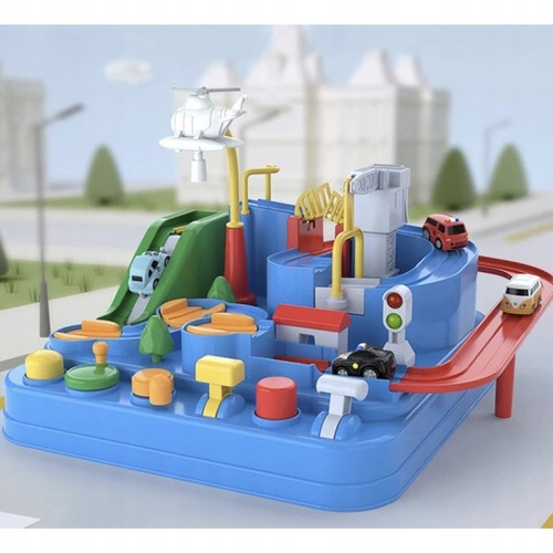 SAMOCHODOWY TOR PRZESZKÓD INTERAKTYWNY ZJAZD DLA AUTEK GRA NA PREZENT +AUTA