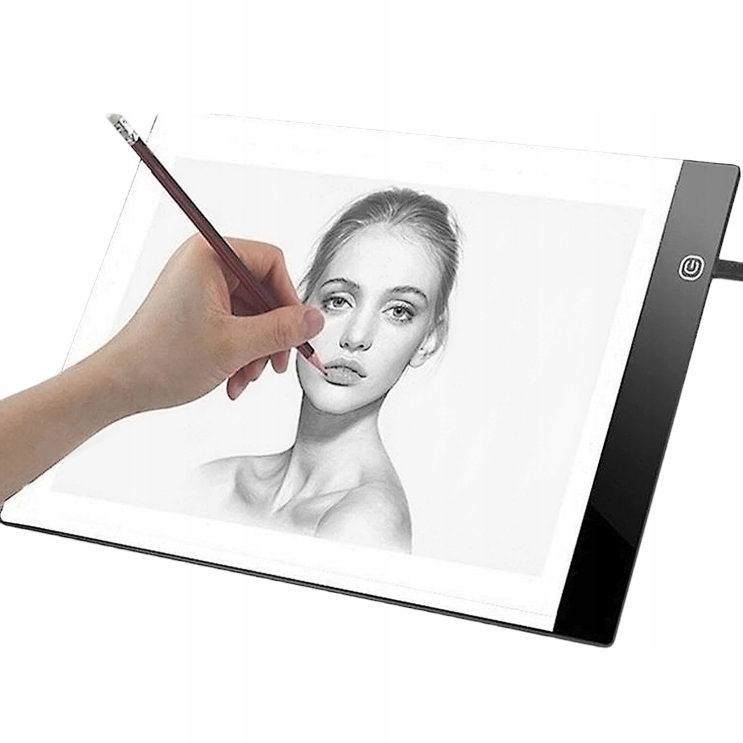 TABLICA DO RYSOWANIA DESKA KREŚLARSKA KALKA A4 LED