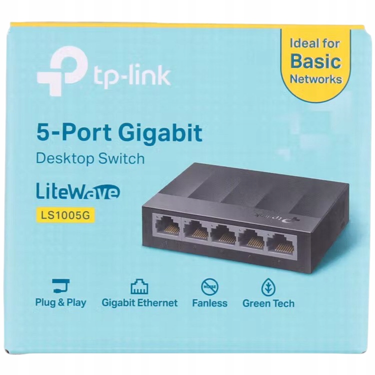 SWITCH SIEĆ TP-LINK LS1005G ENERGOOSZCZĘDNY GIGOWY