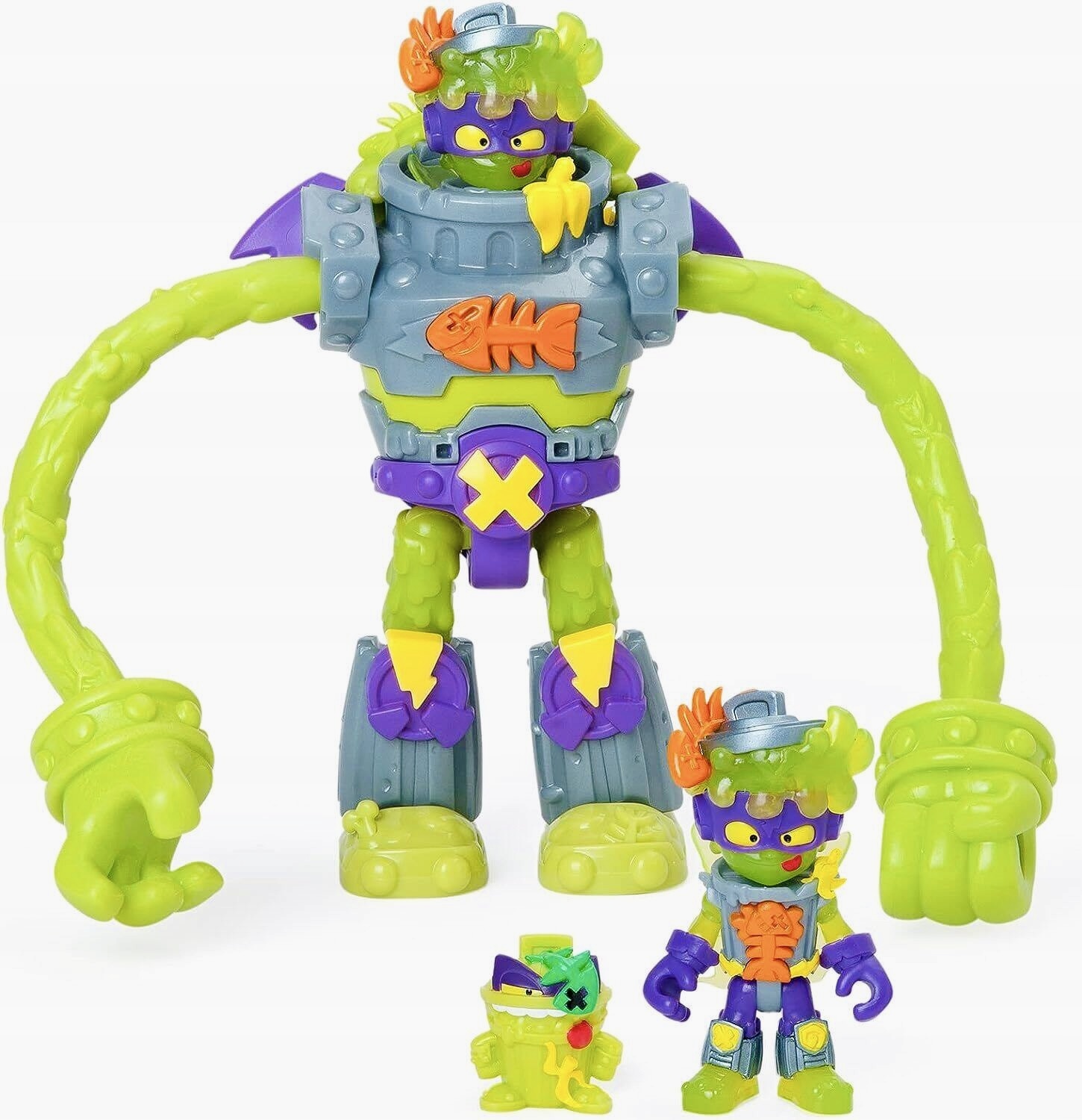 SUPERTHINGS ZINGS SUPER THINGS SUPERBOT TRASHER POWER FLEXIBLE ROBOT