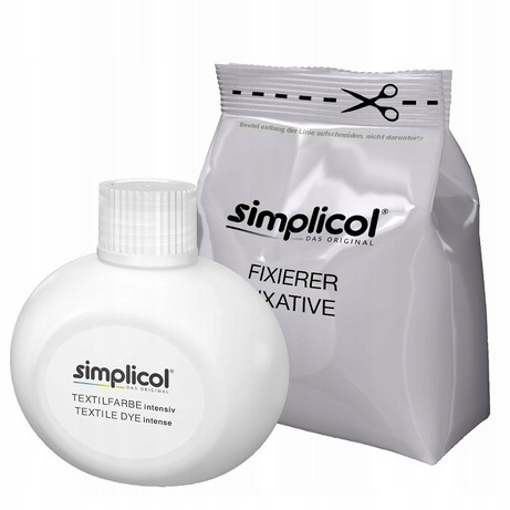 FARBA DO UBRAŃ TKANIN SIMPLICOL BARWNIK CZARNY x2