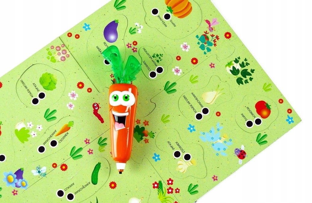 LABORATORIUM 50 GIER ZESTAW EDUKACYJNY ŚWIECĄCA MARCHEWKA KARTY MEMO PUZZLE