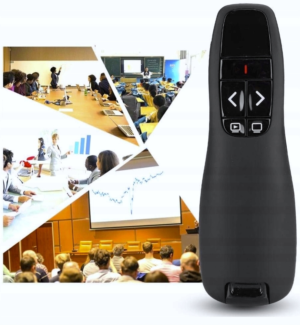 WSKAŹNIK PILOT SLAJDER DO PREZENTACJI PREZENTER LASEROWY CZARNY USB