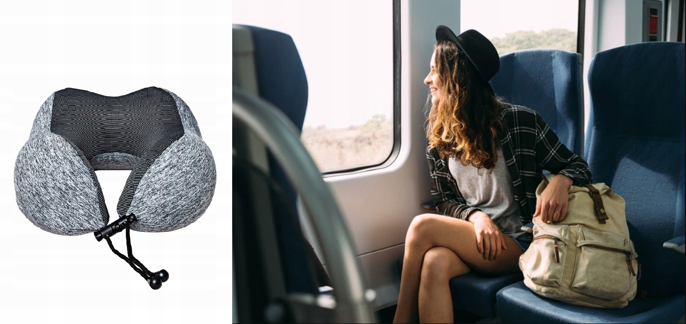 PODUSZKA PODRÓŻNA MEMORY OPASKA STOPERY ROGAL ETUI