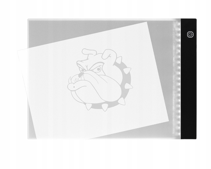 TABLICA DO RYSOWANIA DESKA KREŚLARSKA KALKA A4 LED